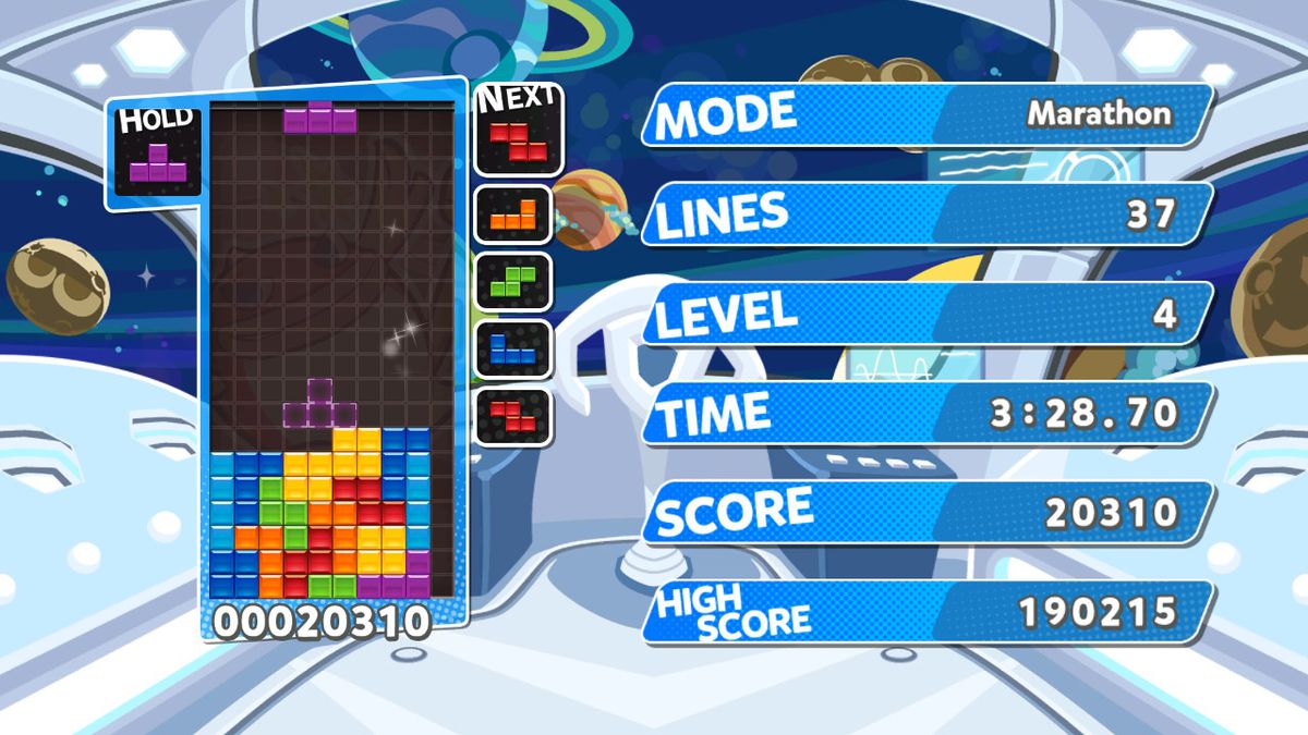 Puyo Puyo Tetris 中平坦运动场的屏幕截图
