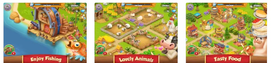 农场游戏村庄和农场